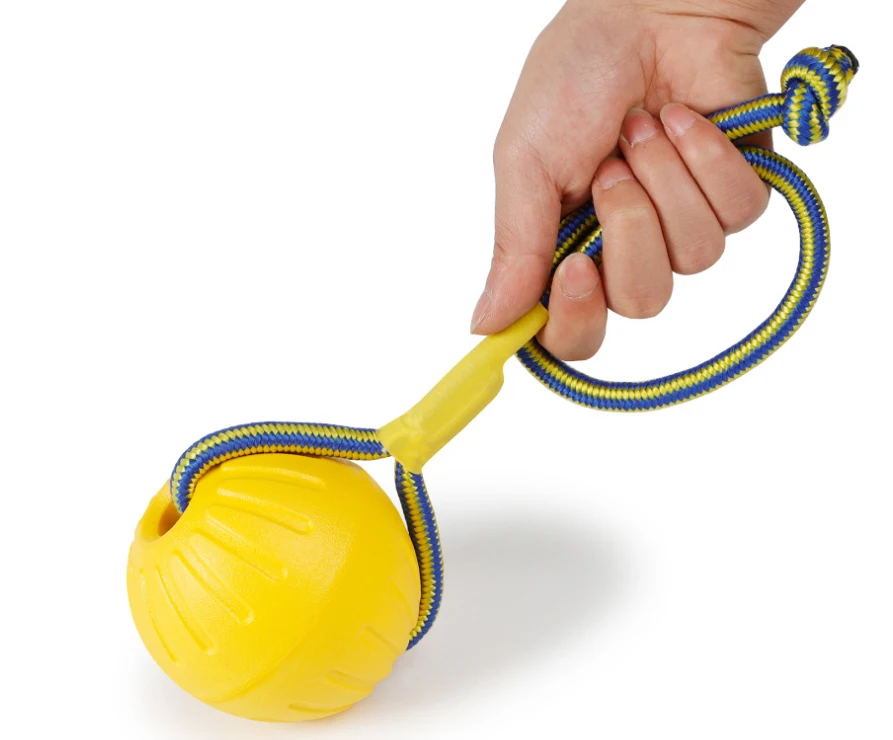 New Bite Resistant Training Chew EVA Bouncy Dog Bite Pet Toy Balls Flying