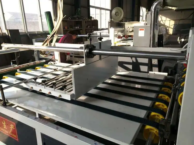 Semi Automatic Box Gluing Machine Corrugated Carton Box Flexo Folder Gluer Industrial Gluing Machines