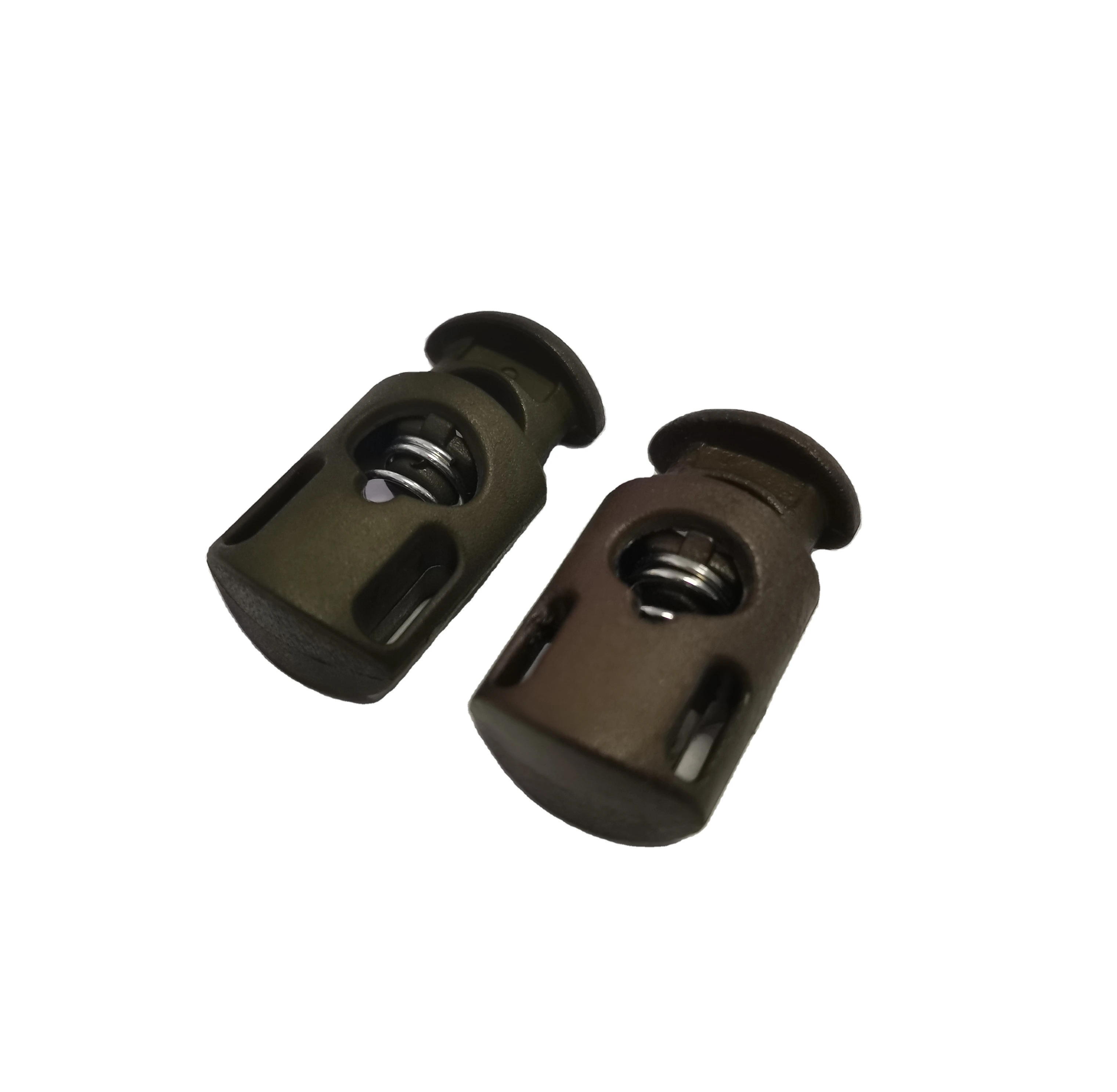 Adjustable Cordless Adjustable Cord Lock Stopper Cord Plastic Plating Metal Elastic Nickel-free Washable Cordless Spring