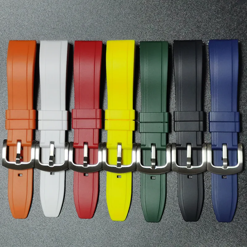 Premium Grade 20mm 22mm 24mm Quick Release Watchbands Vulcanized TPU Rubber Watch Strap