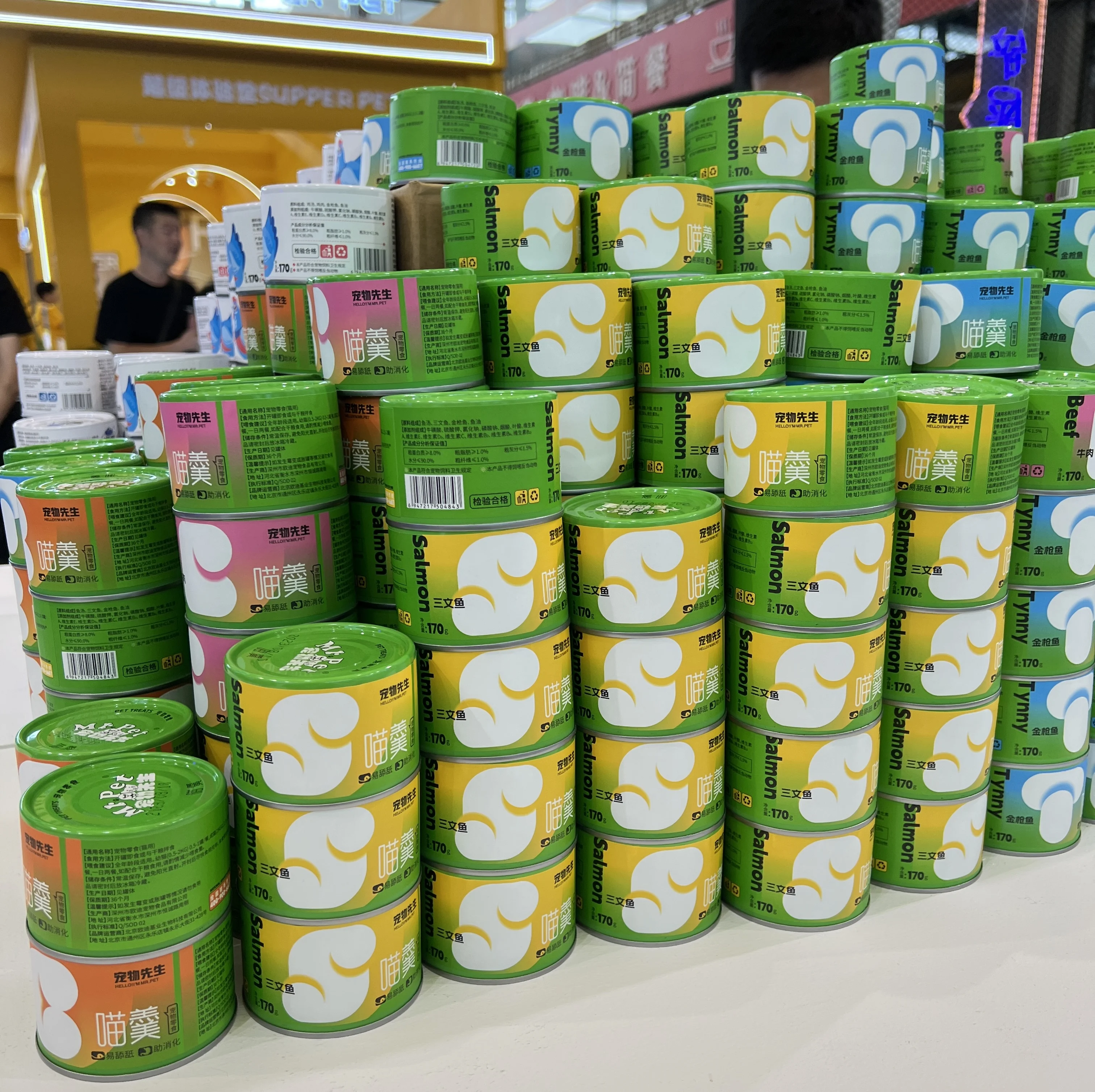 Оптовая продажа высококалорийное лакомство для домашних животных 170 г мягкие влажные консервированные корма кошек курицы говядины лосося