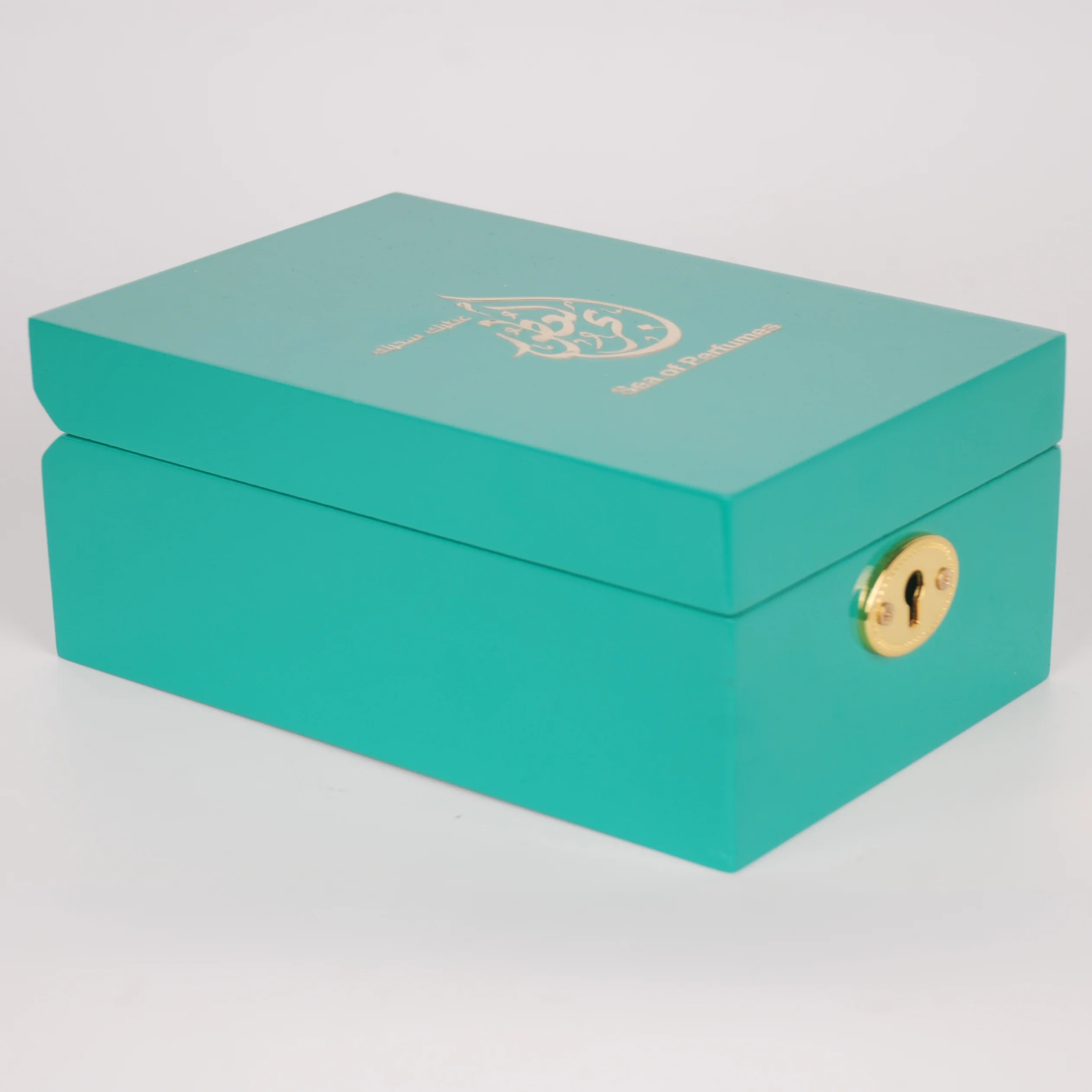 New Arrival Gift Oud Wooden Case Luxury In Malaysia Green Perfume Box Packaging