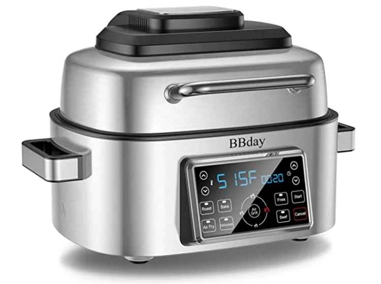 Supplier Supply Electric Household Grill Air Fryer Smart Grill and Air Fryer Combo