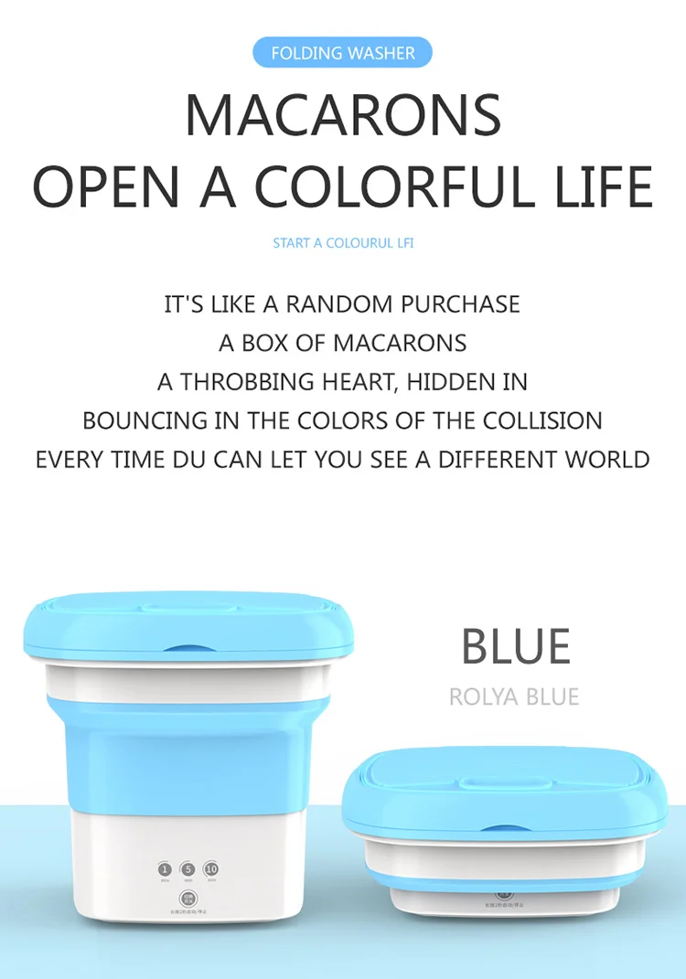 Factory direct  mini camping washing machine folding portable washing machine