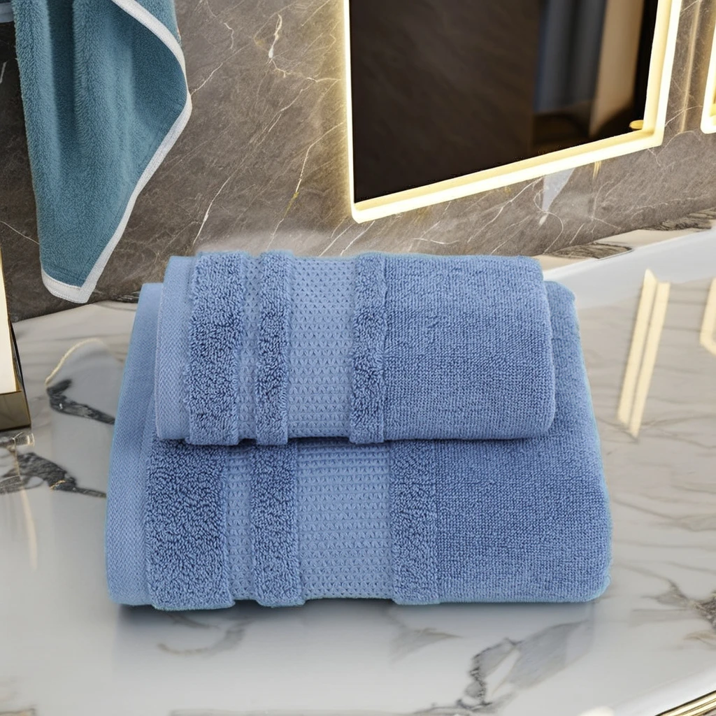 Wholesale 100% Cotton Turkish Bath Towel Custom Logo Hotel Hand Face Towels For Bathroom Highly Absorbent Soft Towel For Spa