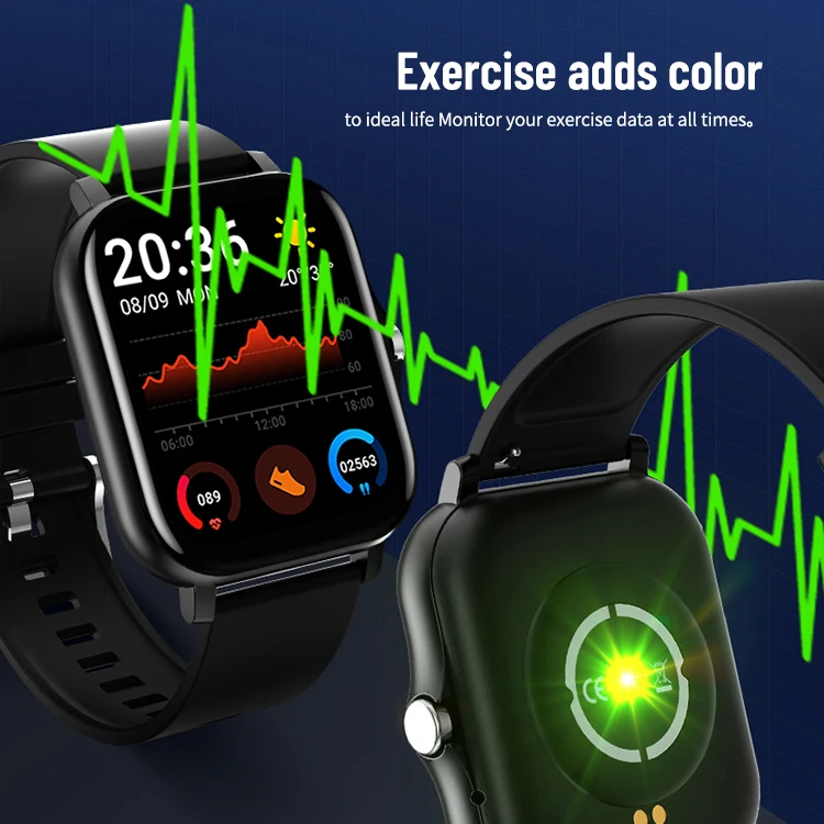 2022 Cubitt Ct2 Fitness Smartwatch Reloj Bracelet Ip68 Waterproof Bt Sport Tracker 1.7 Inch Nfc Call Heart Rate Monitors