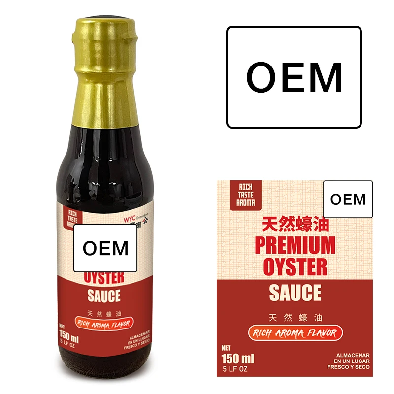 Premium Asian Seasoning Sauce Manufacturer 150ml No Preservatives Added Factory Price Private Label OEM Oyster Sauce For Supply