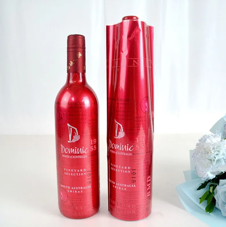Printed color wine label printing beverage bottle label shrinkage transparent sample free of charge
