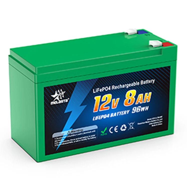 Melasta 12v 8ah 96wh Lithium Ion Battery Lifepo4 Battery Pack 12v Lithium Battery for Home Solar Panel Kits
