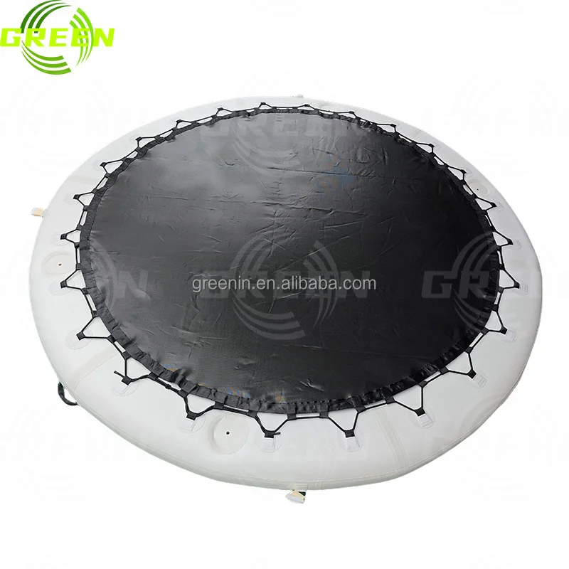 Green inflatable water hammock pool water inflatable pvc water lounger hammock pool float