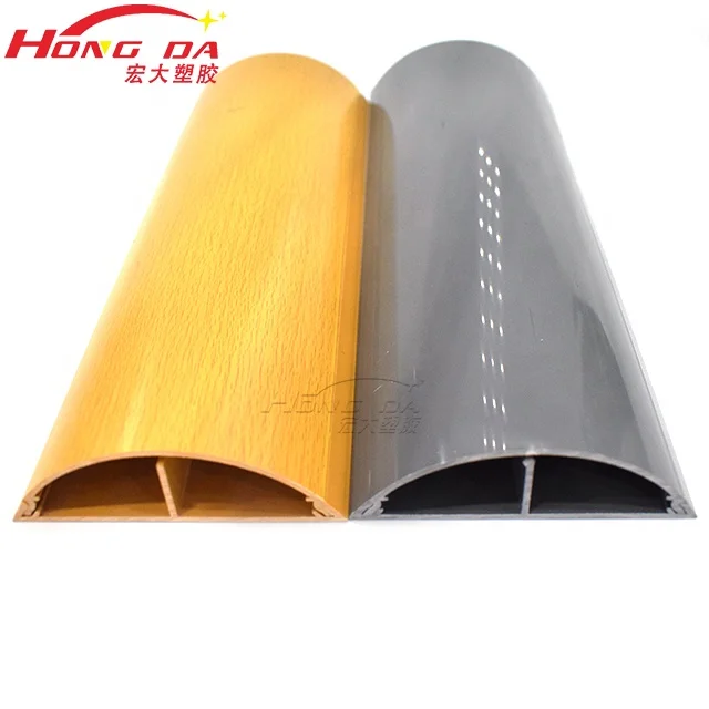 factory direct sales PVC Plastic decorative cable trough strip ABS plastic trunking profile PC PP extrusion profile