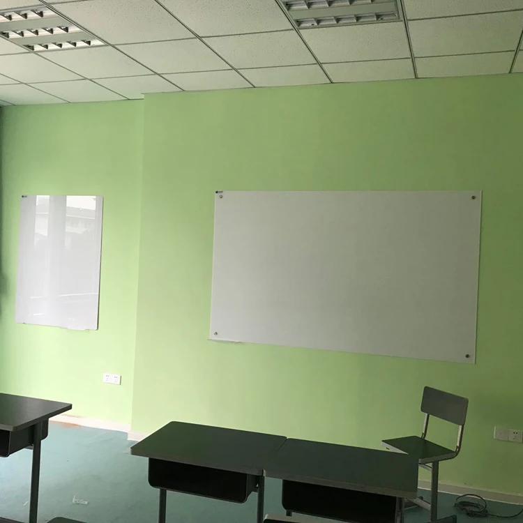 High Quality Artistic School Clear Glass Strong Magnetic Memo Board for Hanging Use