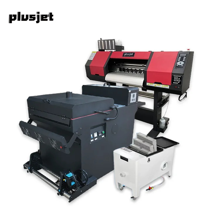 Plusjet Digital Dual Head Xp600 Print Head T-shirt Printing Machine A1 A2 Impresora with Shaker and Dryer Dtf Printer