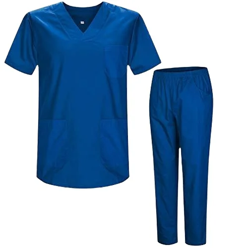 Medical uniforms Surgical doctor nurse workwear Sets Men Women Short Sleeved V-neck Tops+Pants hospital Nursing Working Uniform
