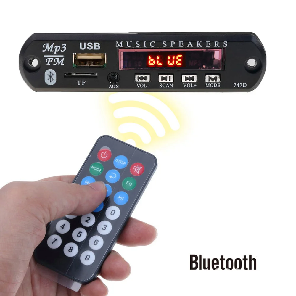 Factory Price 5V 12V USB  Mp3 Player Blue tooth  Received Board MP3 Player kit