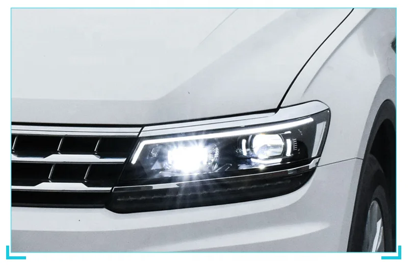  Новые модифицированные обновленные биксеноновые фары для фар 2017 2018 TIGUAN vw светодиодная фара DRL направленный