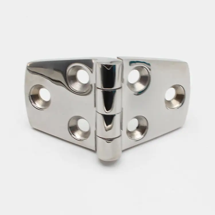 Deck Boat Seat Friction Butt Hatch Hinge 180 Degree Folding High Quality Polished 316 Stainless Steel Marine Boat Strap Hinges