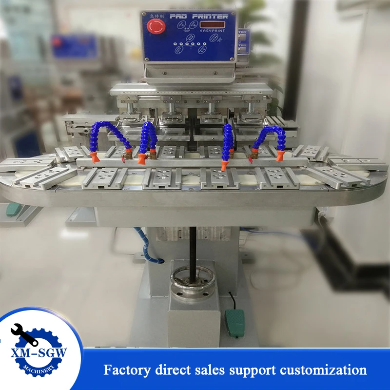4 Colour Economic Servo Pad Printer Tampo Pad Printing Machine For Large Wide Long Size Computer Keyboard Playmat Mouse Mat Bill