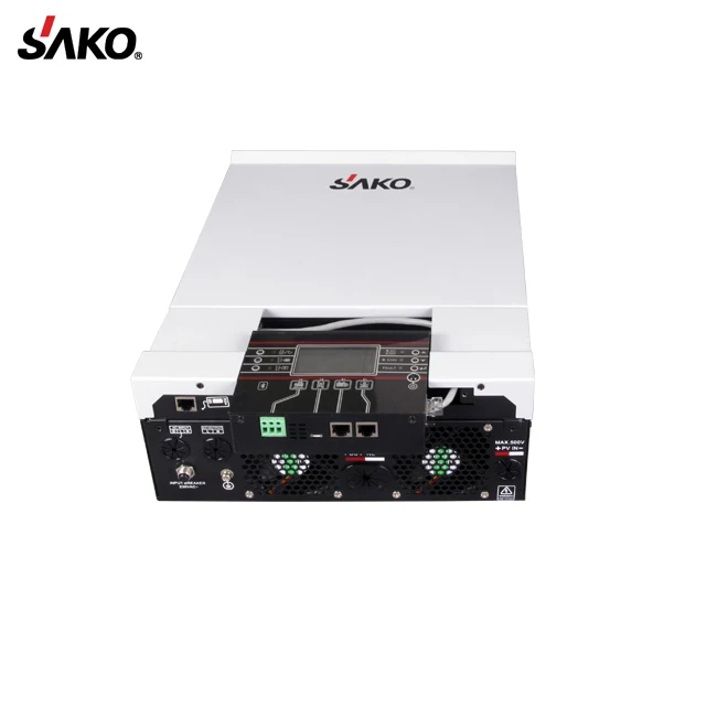 SHENZHEN Solar Inverter Manufacturer SAKO hybrid solar inverter 3KW 5KW  Pure Sine Wave Solar Inverter work without battery