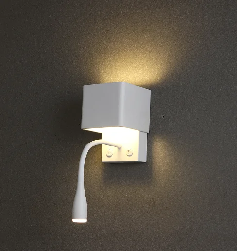 IP20 Indoor Epistar SMD Bedroom Decor Flexible Gooseneck Led Wall Lamp