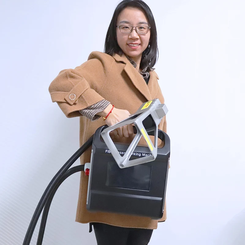 Portable Handheld 20W 30W 50W Marking Plastic Fiber Laser Engraving Machine for PCB Metal