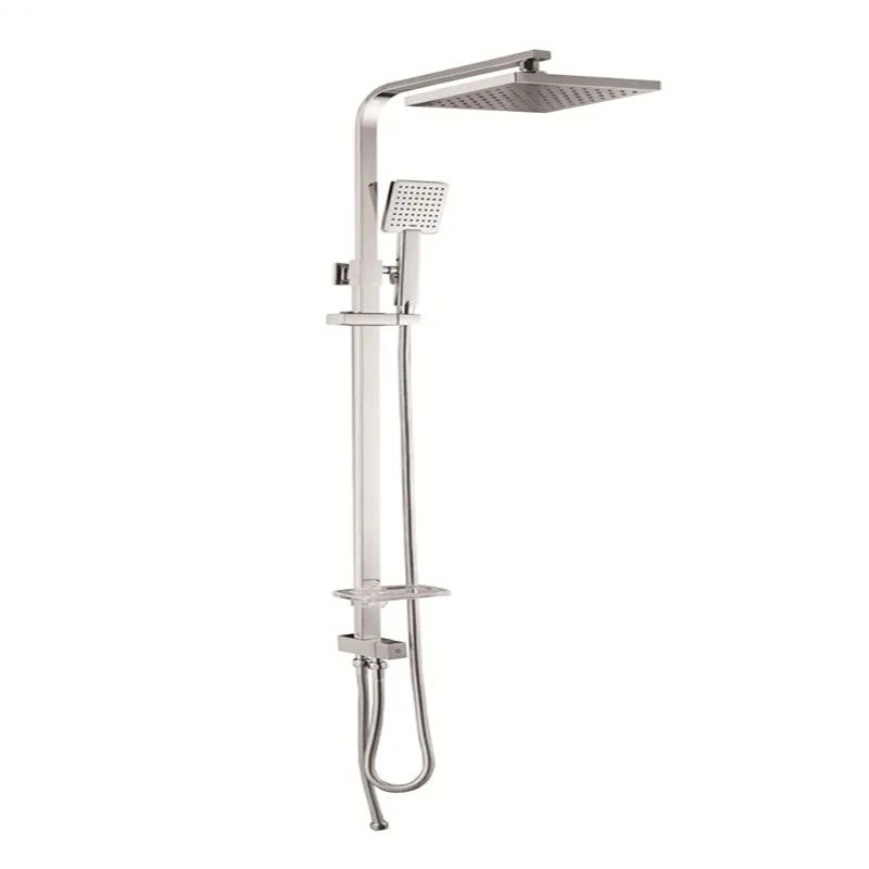 
Brass shower column with 150cm stainless steel shower hose 