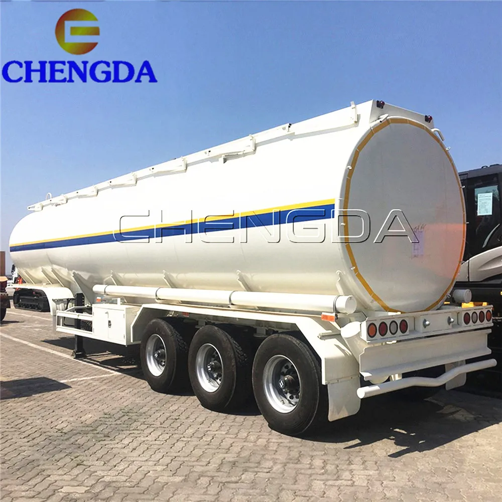50000L Aluminum Alloy Tank Semi-Trailer 3 Axle Fuel Tanker