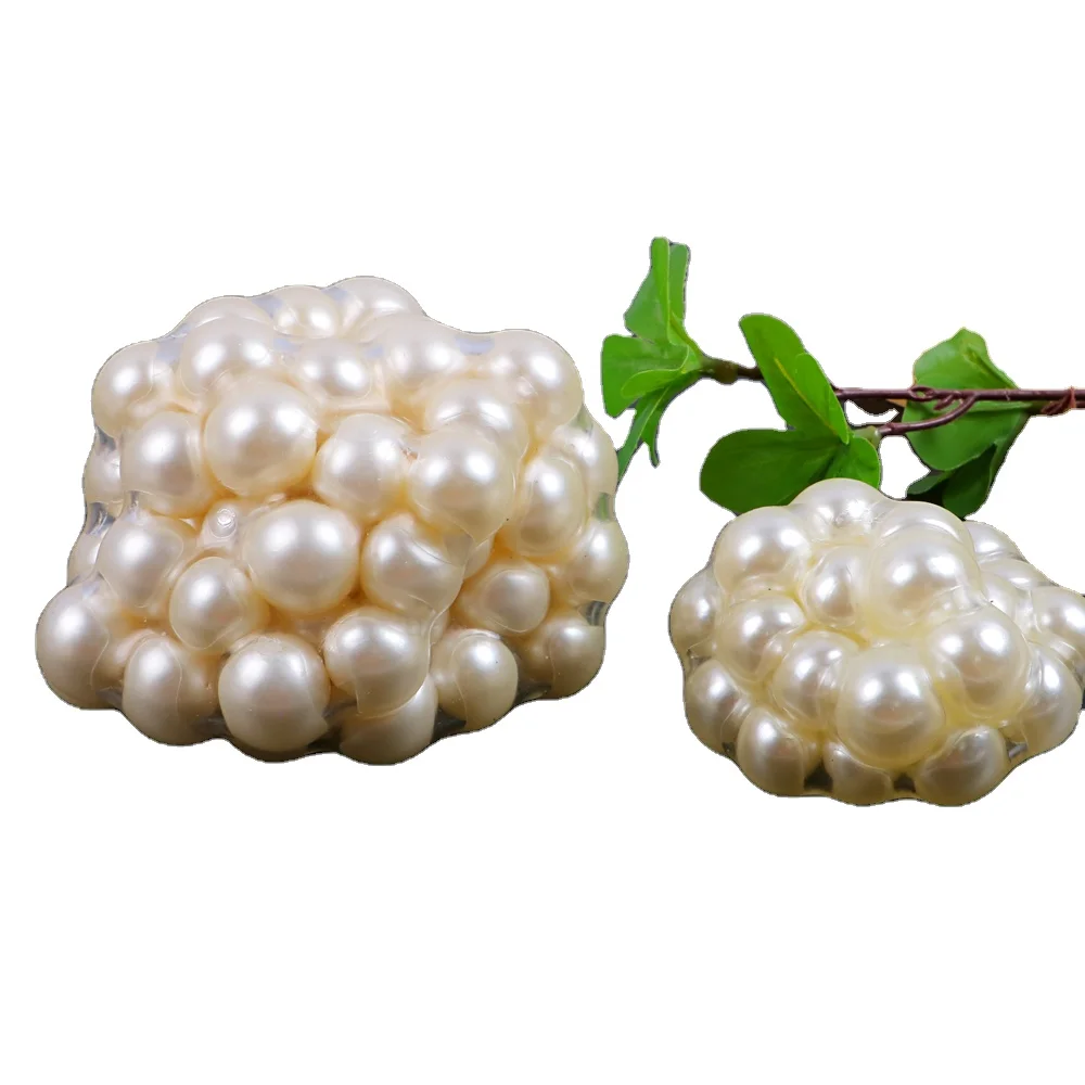 Manufacturer Wholesale White New OEM Creative Explosive Beads Pinch Music Pearl Plate String Stress Ball Anti-Stress Toy Ball