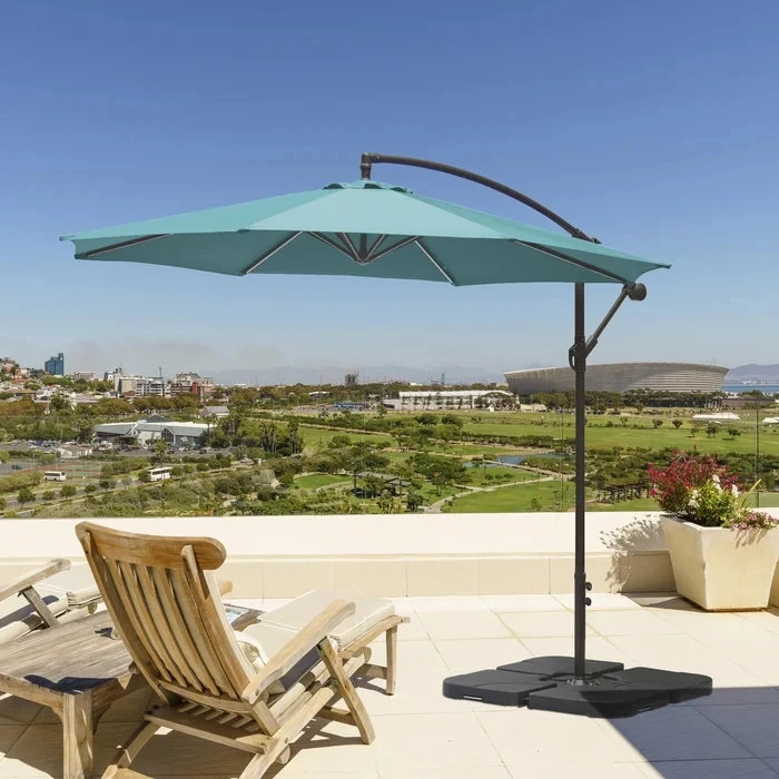 Luxury 3*3m waterproof windproof outdoor umbrella 10FT parasol for garden