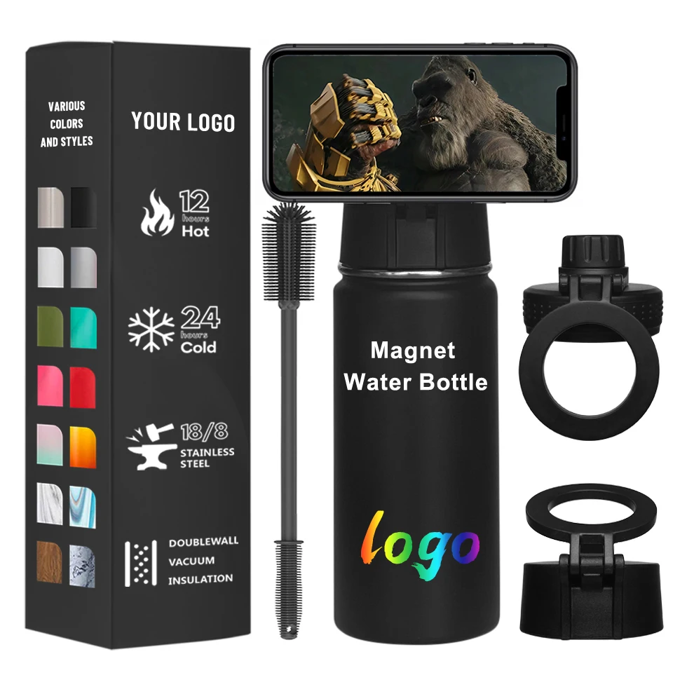 classic stainless steel leak proof water bottle water bottles cup magnet 1 gallon water bottle branding with logo 1l male tour