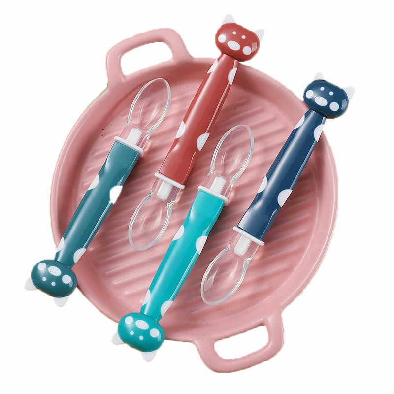 Silicone Baby Spoon Feeding Training Spoon for Baby Safety Feeding Infant Spoon For Children Kids Utensils Baby Cheap Stuff