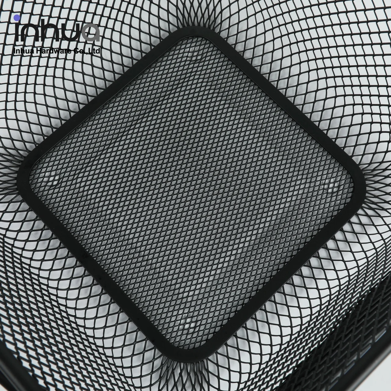 Black portable storage basket wrought iron bathroom laundry basket