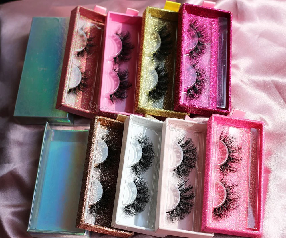 Customized Marble Magnetic Closure False Eyelash Packaging Box with Plastic Tray