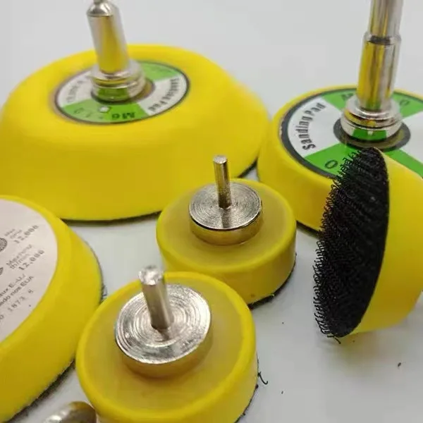 Factory Supply 3-inch Hook And Loop 3inch Sanding Pad Pu Material M6x1.0 Max Speed 15000rpm