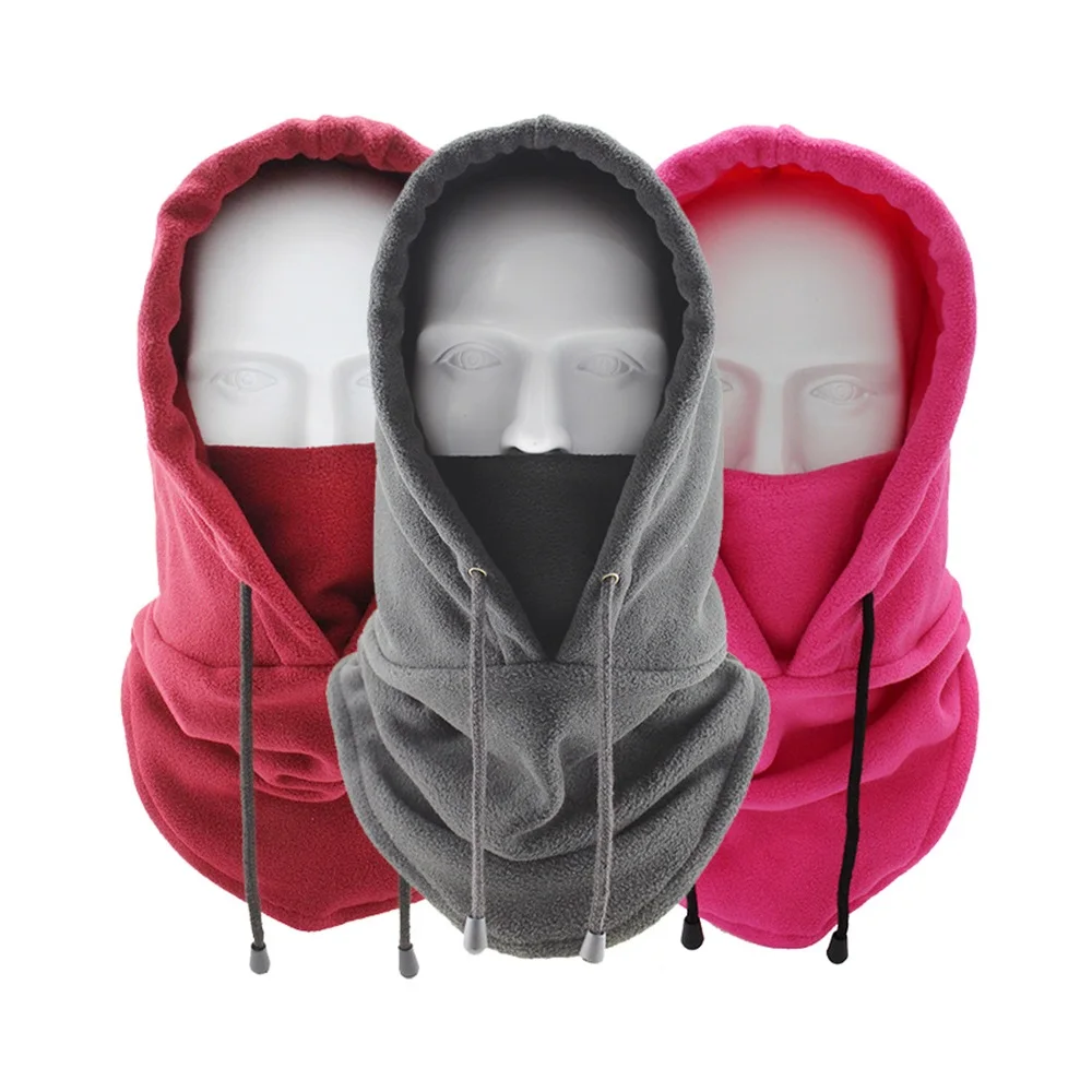 New Quality polar fleece Cycling cap ski winter cap outdoor sports warm hooded neck hat for Bike Bicycle