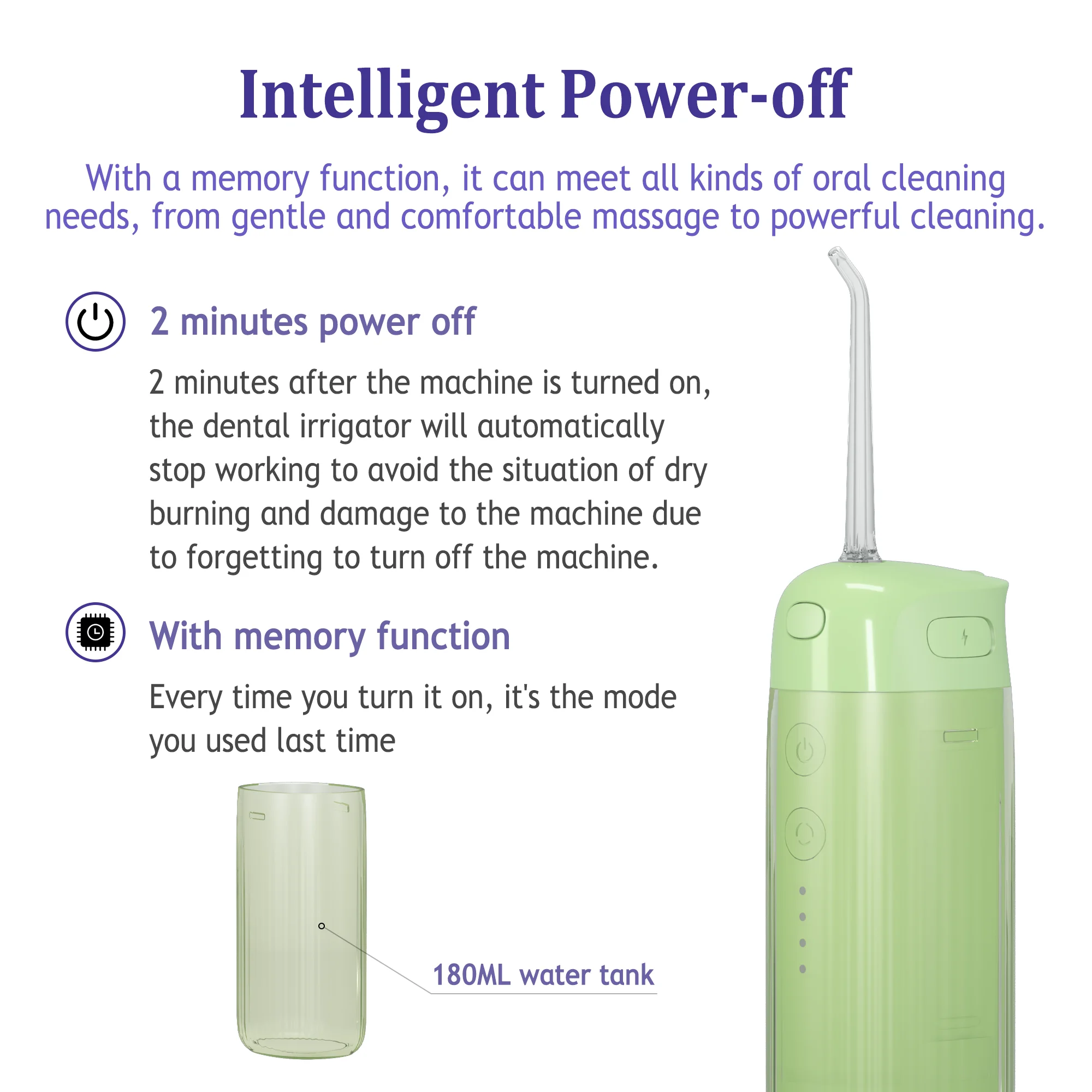 Free sample Portable Foldable Water Flosser Teeth Cleaning Private Label Rechargeable Cordless Electric Dental Oral Irrigator