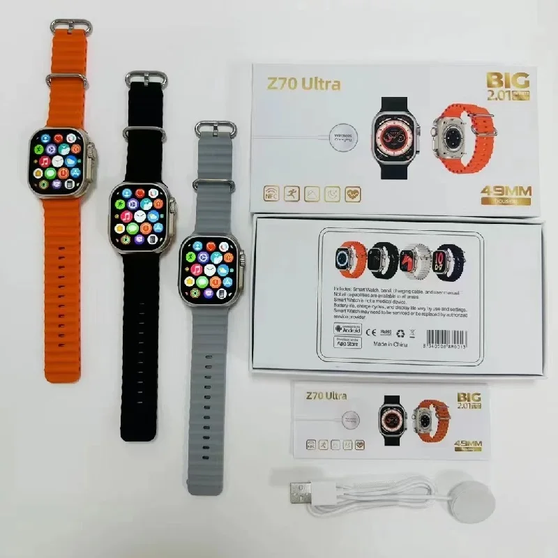 Z70 ultra smartwatch 2.01 inch encoder IP68 waterproof sport smart watch smartwatch Z70ultra For Android IOS 49MM