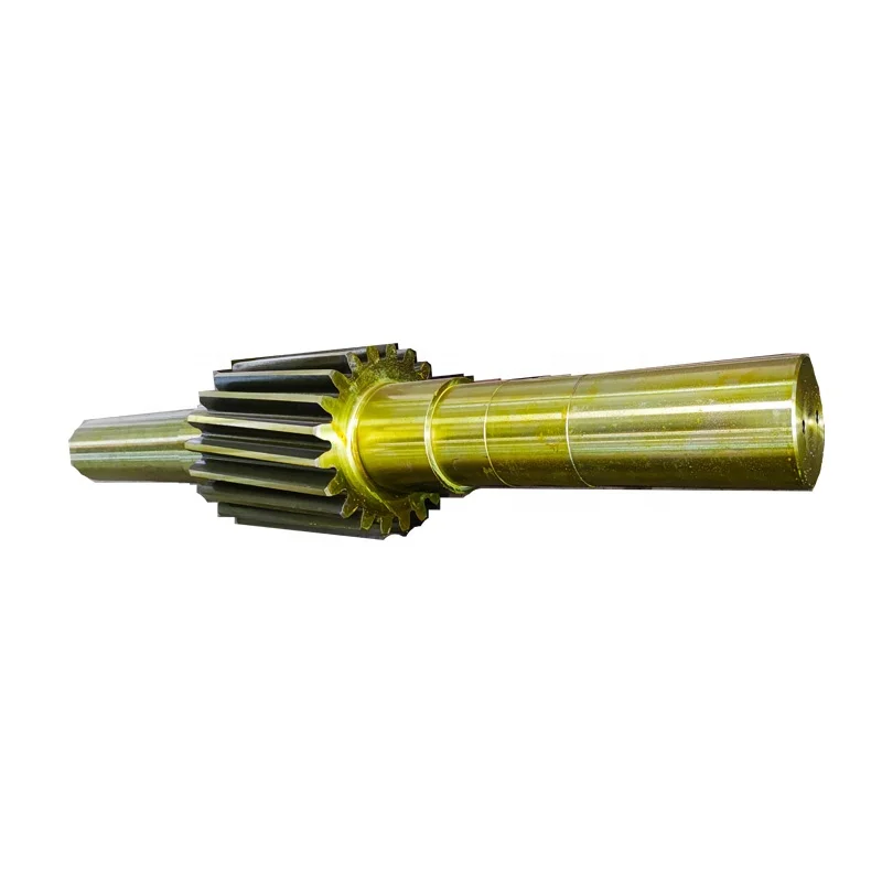 
Direct Sales excavator dragline slewing long metal forging steel spline gear axle hollow shaft 