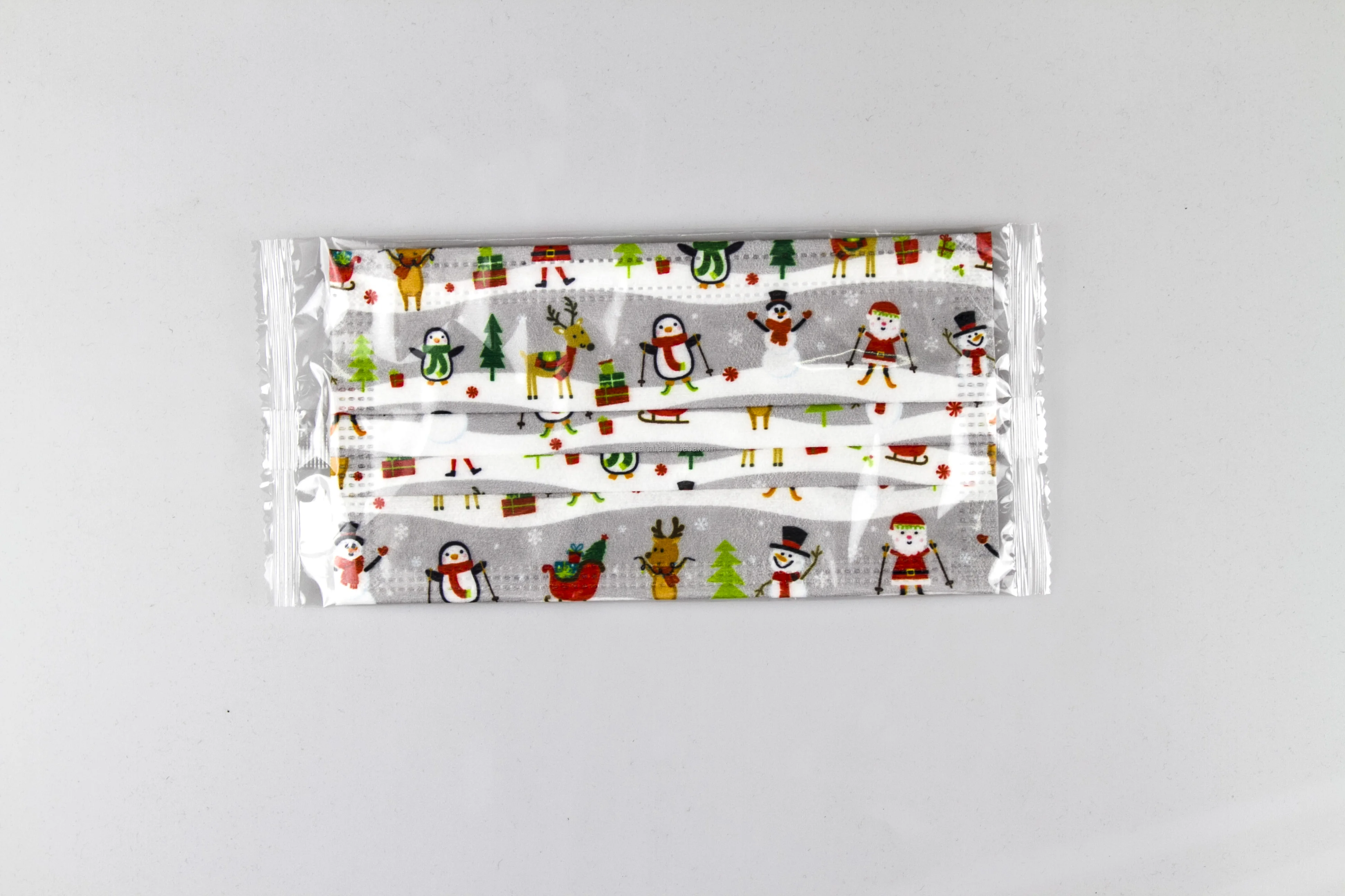 Customize designs  3 layer disposable nonwoven earloop face mask party mask