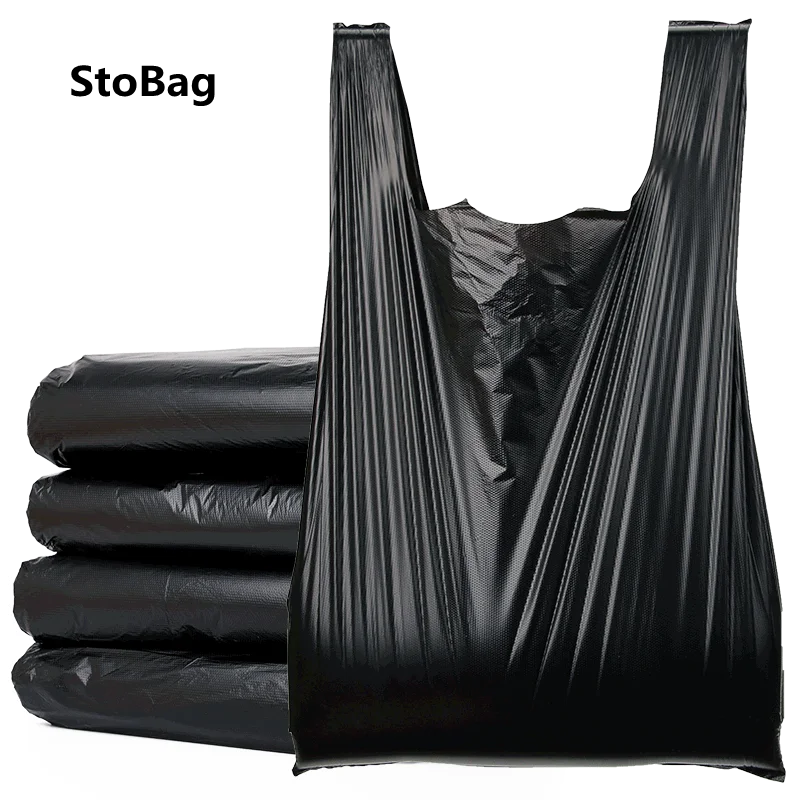 Wholesale Black Plain Plastic T Shirt bag Small Medium Large Jumbo China Manufacturer Factory