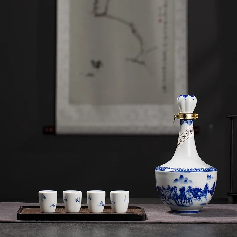 Ceramic wine bottle custom custom ceramic bottles Beverage bottle