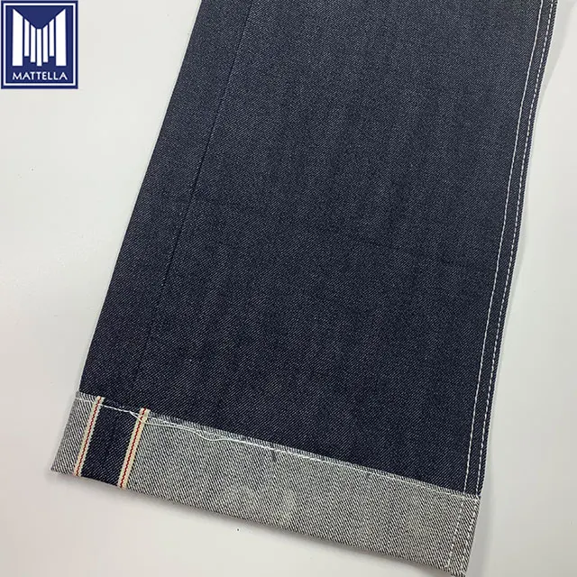100% cotton selvedge heavy weight 14 15oz stock lot japanese style denim fabric price in meter for mens jeans