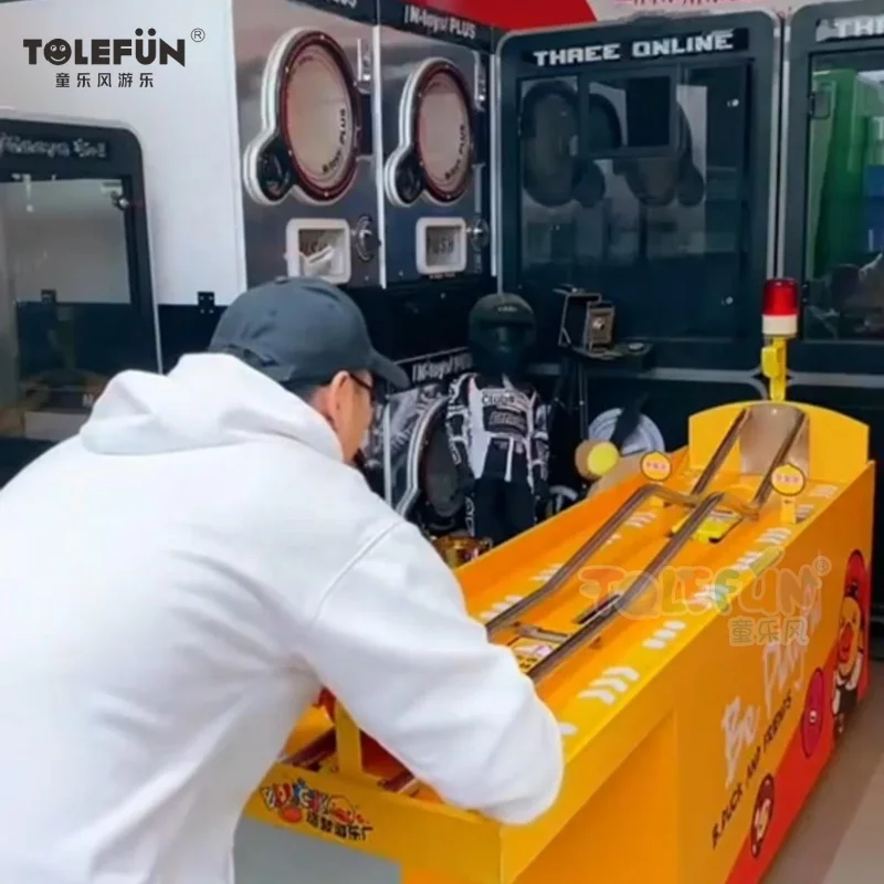 Tolefun Funfair Outdoor Challenge Bowling Ball Arcade Games Bowling Machine Skill Roller Bowler Carnival Game Table For Sale