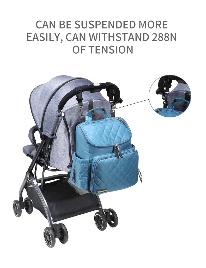 Waterproof Baby Bags Set Mummy Travel Multi-function Mummy Bag And Nappy Changing Diaper Bag