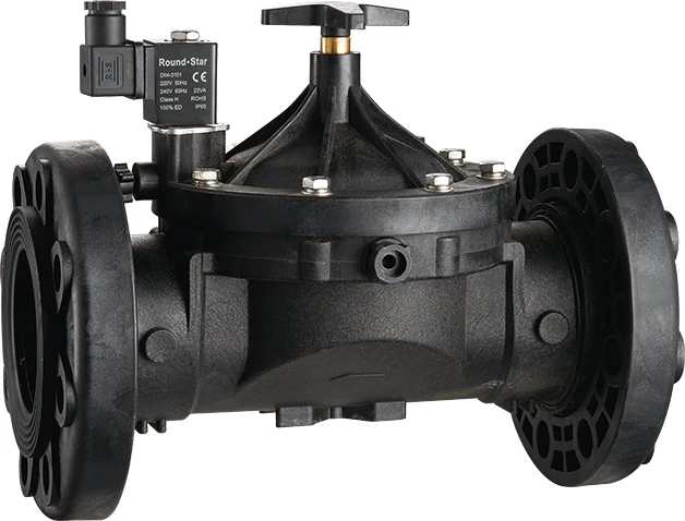 YSA series loose joint and flange plastic water solenoid valve DN15MM-DN80MM