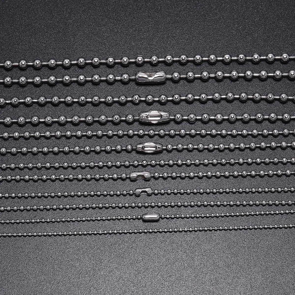 Wholesale Jewelry Accessories Chain Stainless Steel Ball Chain Key Beads Chain