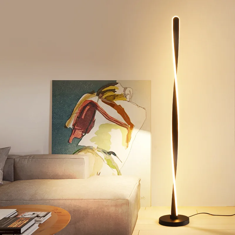 Factory New Design Strength Lighting Luxury Nordic Modern Decor Corner Standing Led Floor Lamp