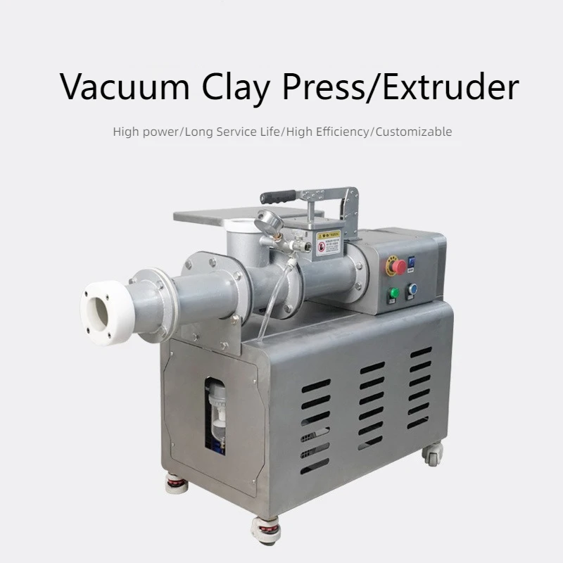 Mixer Pottery Clay Vacuum Extruder Vacuum Mud Refining Machine for Ceramic Pottery Clay Making Machine
