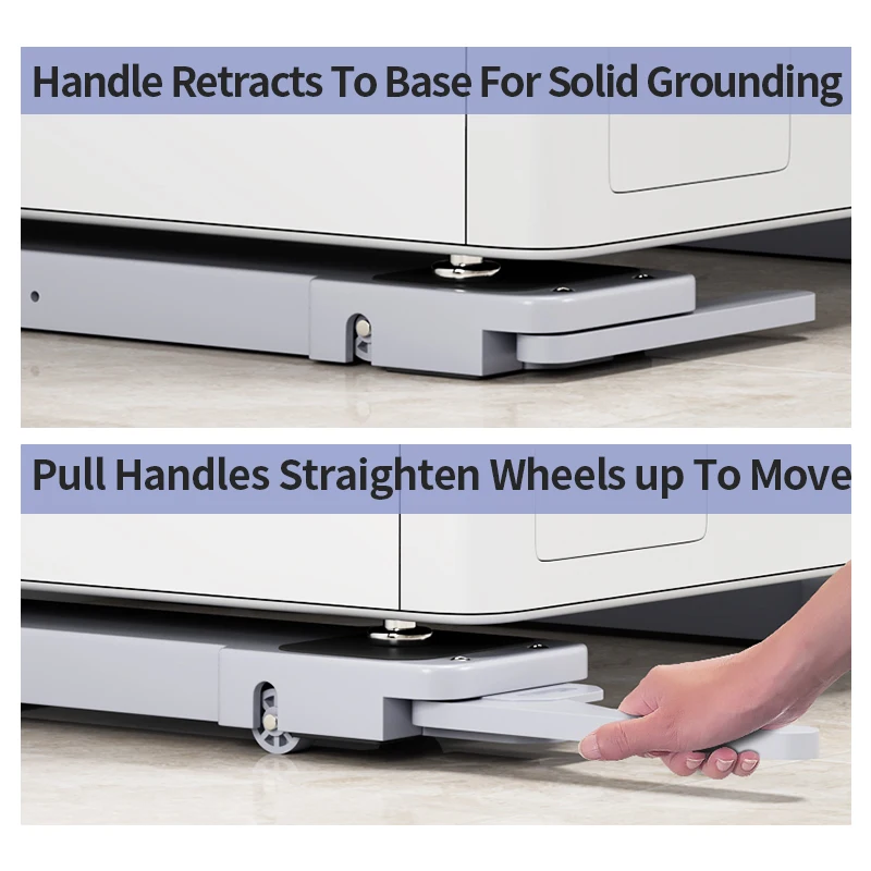 074-A105 Single-layer, shock-absorbing, non-slip rubber mount padded non-slip organizer and laundry rack Standing installation