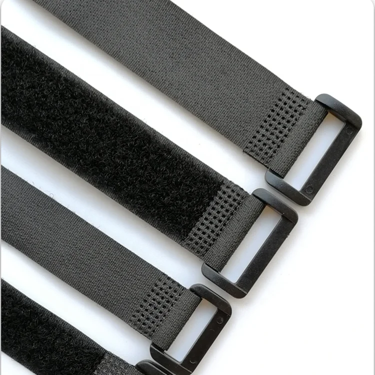 stick strong Self-Gripping adhesive double side adjustable nylon hook and loop Fastener Tape Cable Ties strap with buckle